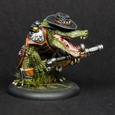Krokodyl, mniejszy potwór, poziom II malowanie modeli